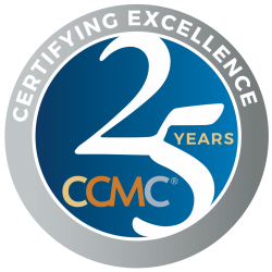 Commission for Case Manager Certification 25th Anniversary Logo