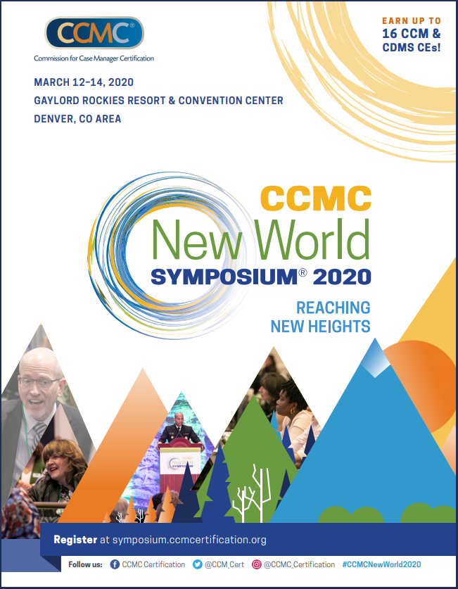 CCMC's New World Symposium 2020 Registration Brochure Cover Page